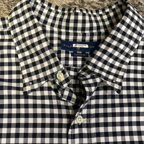 Ralph Lauren Black and White classic fit Casual Button Down Shirt sz 3XLT - Picture 2 of 9
